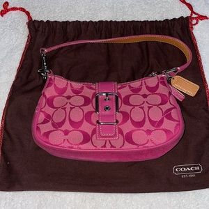 Hot Pink Coach Signature Purse